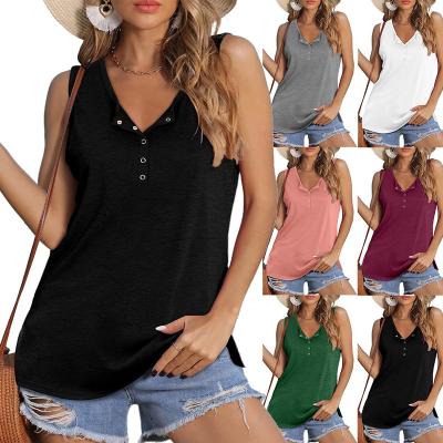 China Women's QUICK DRY Sleeveless Solid Tee Summer T-shirt Custom Solid Color White Plus Size Tees For Women for sale