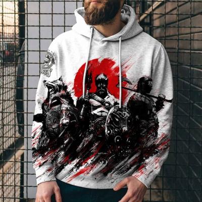 China Multiple Color Streetwear Viking The Raven Print Sweatshirt 3d Hoodies Women Men Anti-wrinkle Fashion 3d Hoodies Pullover for sale