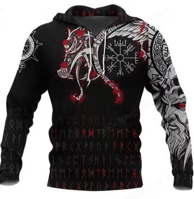 China Custom mens sports vikings 3d hoodies Anti-wrinkle high quality fashional nice latest design nice sweatshirt for sale