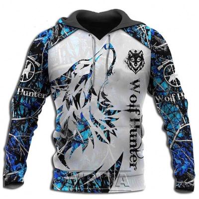 China Anti-wrinkle autumn high quality hot sale men's fashion animal hoodie custom 3d hoodie for sale