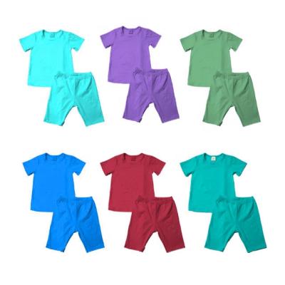 China 2021 Summer Casual Cotton Shorts Multi Colors Baby Biker Set For Kids Clothing Mommy And Me Outfits for sale