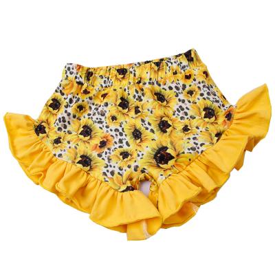 China Wholesale Yellow Baby Sunflower Sunflower Beach Shorts Summer Baby Girl Cool Anti-pilling Shorts Girl's Shorts for sale