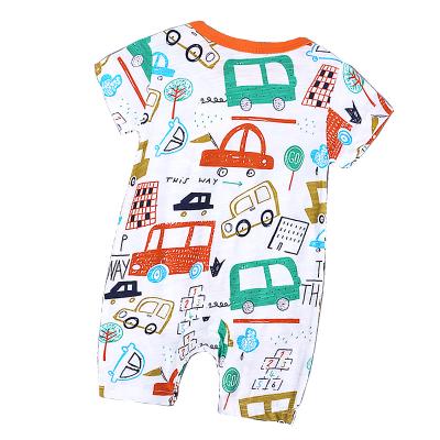 China Baby Cars Cartoon Yiwu Soft Organic Summer Cute And Comfortable Rompers for sale