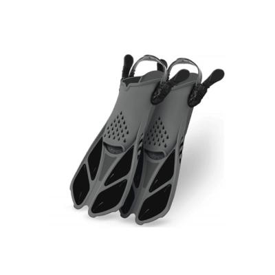 China Water Sports Such As High Quality Material Snorkeling PP+TPR Swimming Full Silicone Adult Swimming Fins for sale