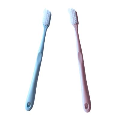 China Environmentally Friendly Adult Super Soft Bristles Plastic Toothbrush For Pregnant Women With Biodegradable Materials for sale