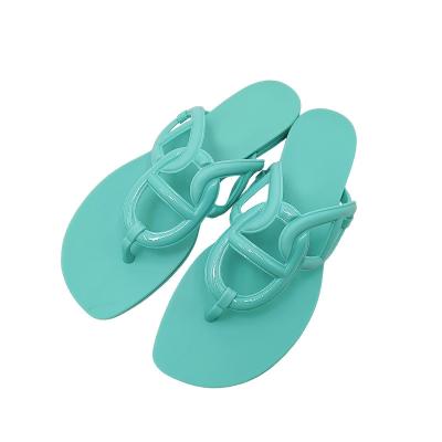 China Crescent Flat Sandal Designer Luxury Brand Flip Flop Casual Oral Sandal Summer Shoes Ladies Waist Slides Outdoor Women Flat Slippers for sale