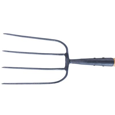 China 2022 HOT SALES D HANDLE Carbon Steel 4 STEEL 4 FORK FERTILIZER WOODEN FORK FOR DIGGING for sale