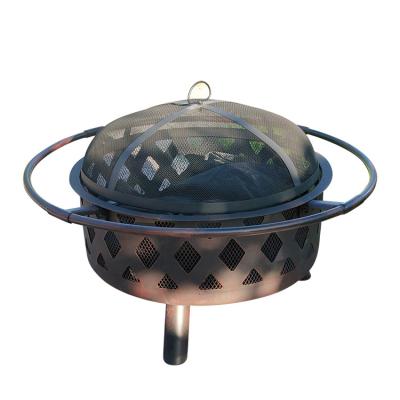 China Wholesale Heavy Metal Fire Stocked Backyard Garden Pit With Bbq Steel Net for sale