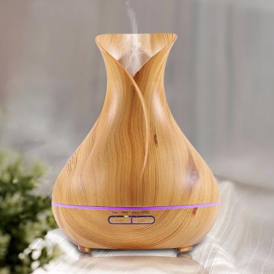 China Mini Ultrasonic Aroma Diffuser 400ml Colors LED Light Variable Electric Aromatherapy Humidifier With 7 Color Led And Lamp for sale