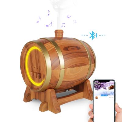 China New Arrival Hotel Hotel Oak Wooden Aroma Diffuser Electric Fragrance Essential Oil Diffuser Humidifier for sale