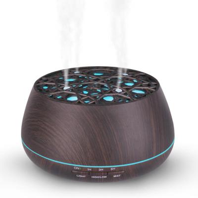 China Hotel Home Use 400Ml High Quality Wooden Smart Music Speaker Essential Oil Diffuser for sale