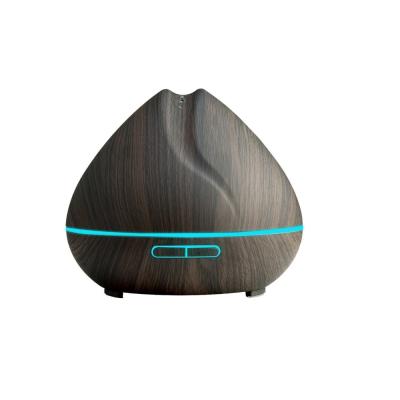 China 7 Color Changeable Light Wood Grain LED Air Ultrasonic Humidifier 12 LEDs Color Changing Purifier Aroma Diffuser for sale