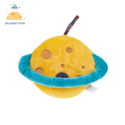 China Viable Starry Dreamy Puppy Pet Dental Healthy Planet Train Squeaky Chew Dog Toy for sale