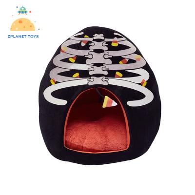 China Travel Dog Cat House Small Pet Cute Comfortable Plush Soft Pet Nest With Cushion for sale