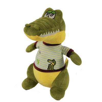 China Viable Customers Logo Valentine's Day Gift Crocodile Shape Plush Toy for sale