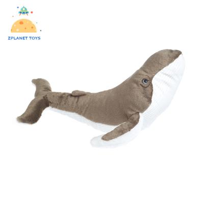 China Ultra Soft Stuffed Cute Humpback Whale Plush Dolphin Sea Animal Adults for sale