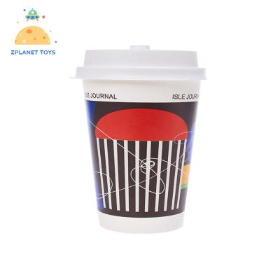 China Recycled Materials 3/4/7/8/9/12/16 Ounce Customized Logo Paper Tea Paper Cups Disposable Coffee Cup Eco-Friendly for sale