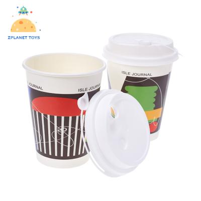 China Recycled disposable paper cup pla paper cup materials eco-friendly biodegradable beverage cup for sale