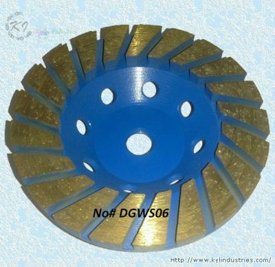 China Thickened Turbo Diamond Cup Grinding Wheel for Concrete - DGWS06 for sale