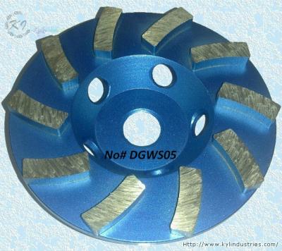 China Diamond Segmented Turbo Cup Grinding Wheel for Grinding and Polishing Granite - DGWS05 for sale