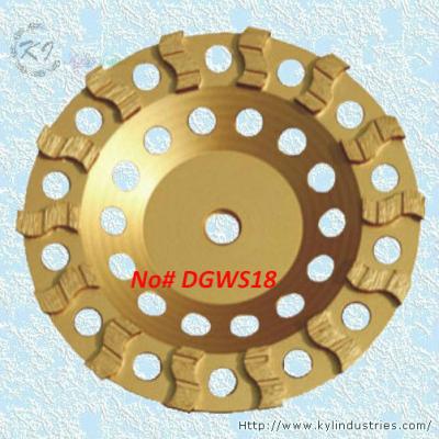 China S-shape Row Cup Grinding Wheel - DGWS18 for sale