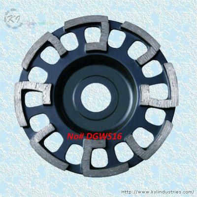 China J-shape Segment Cup Grinding Wheel - DGWS16 for sale