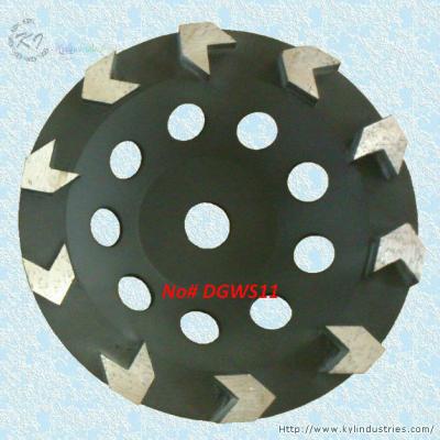 China Arrow Turbo Diamond Cup Grinding Wheel - DGWS11 for sale