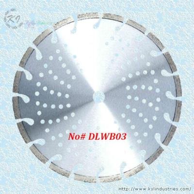 China Laser Welded Diamond Cutting Disc for Concrete and Asphalt - DLWB03 (Oblique key slot) for sale