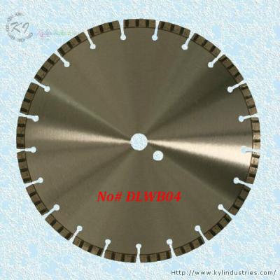 China Laser Welded Diamond Turbo Saw Blade for Cutting Concrete and Granite - DLWB04 for sale