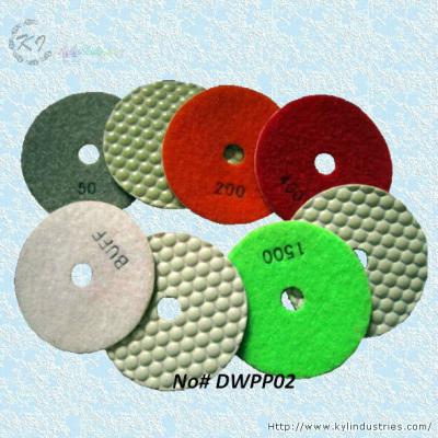 China Dry Polishing Pads for Granite and Concrete (Diamond Grits# 50 ~ Buff) for sale