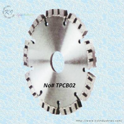 China Diamond Turbo Tuck Point Cutting Blade for Granite and Concrete Engroove - TPCB02 for sale