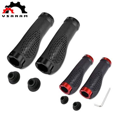 China YSANAM Fashionable Top Selling Colorful Mountain Road Bicycle Handlebar Grips Ergonomic Rubber Bike Grip Bar Grips Bicycle Handlebar Grips for sale