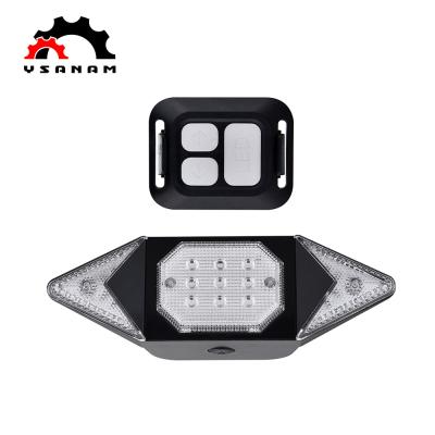 China Fashionable Decoration YSANAM USB Rechargeable Bike Tail Light With Signal-Wireless Remote Control Waterproof LED Turner Rear Tail Light for sale