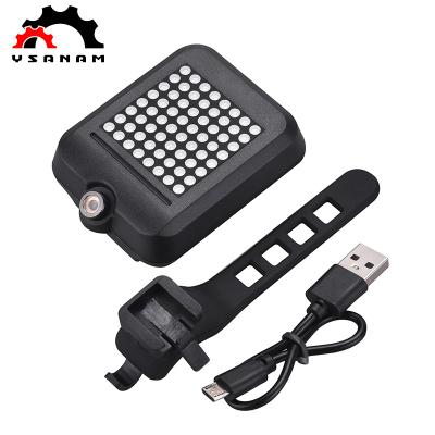 China YSANAM Bicicleta Fashion Durable Night Riding Safty Bicycle Turn Signal Bicycle Brake Tail Light for sale