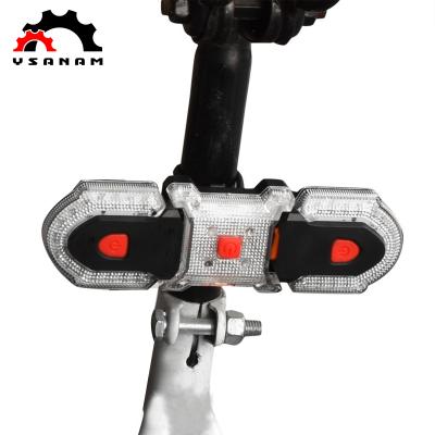 China High-brightness decoration YSANAM Bicicleta high-brightness waterproof bicycle rear light wireless remote control bicycle mountain bike steering tail light for sale