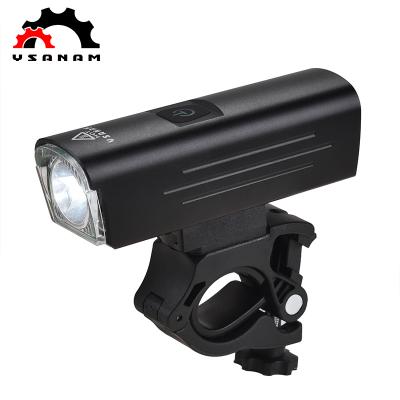 China Wholesale Adjustable Brightness YSANAM USB Rechargeable Smart Bicycle Front Handlebar Bike Bycycle Light Led Bike 1300 Lumen USB Outdoor Rechar for sale