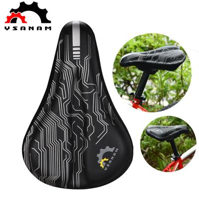 China YSANAM Motion Bike Saddle Cover Memory Foam Silicon Gels Seat Mat CBike Saomfortable Thick Sponge MTB Bicycle Saddle Recycling Soft Cover for sale