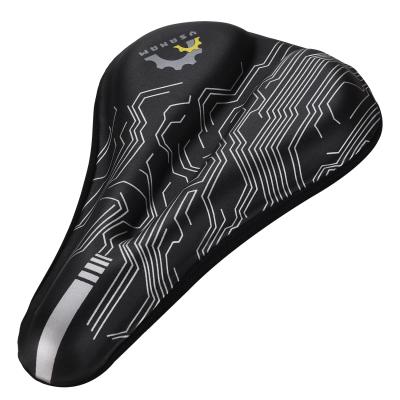 China Motion Bike Seat Cover Gel Padded Cushion For Bicycle Saddle Black for sale