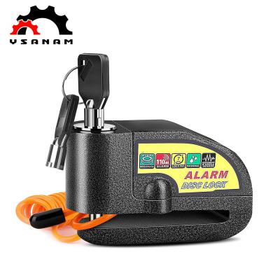 China YSANAM ALLOY Bicycle Alarm Disc Waterproof Anti Theft Disc Brake Collar STEEL Strong Function For Electric Scooter Bike Motorcycle for sale