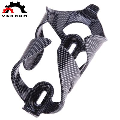 China Durable Hot Selling YSANAM Bicicleta Bicycle Water Bottle Holder Bicycle Water Bottle Holder Carbon Fiber Texture Bottle Cage Plastic Bike Kettle Holder for sale