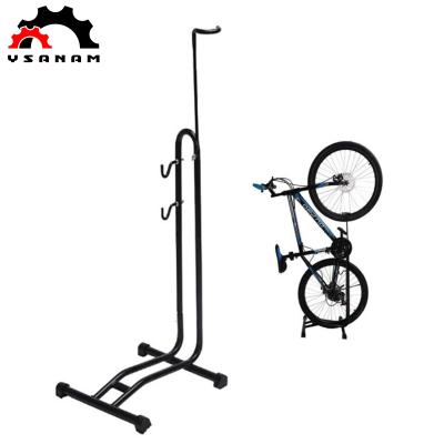 China L Shape and Space Saving Foldable Bicycle Stand YSANAM Bicicleta Portable and Stationary Stand with Adjustable Height for Indoor Bike Storage for sale