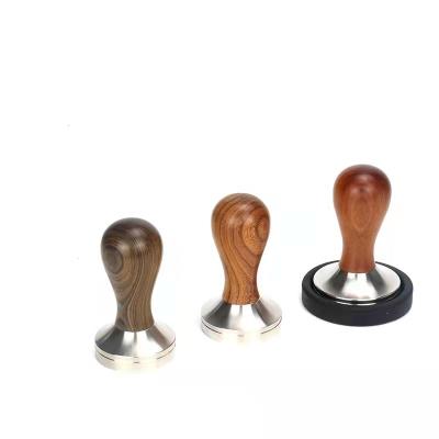 China Sustainable Bartender Wooden Handle Espresso Coffee Tamper 51mm For Cafe for sale