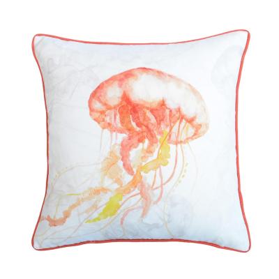 China Nondisposable Outdoor Jellyfish Printed Pillow Covers Waterproof Printed Cushion Covers Sofa Throw Covers Decorative for sale