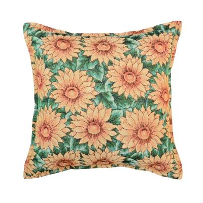 China Nondisposable tile cover cushion/sunflower cluster jacquard pillow/cushion cover for sale