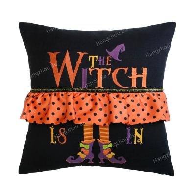 China Halloween Nondisposable The Witch Is In The Tile Throw Pillow/Pillow/Cushion Blanket for sale