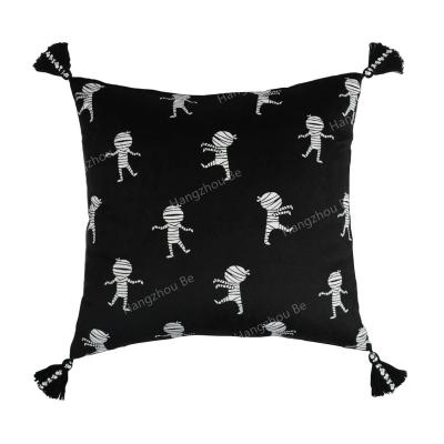 China Halloween Nondisposable Cute Mummy Printed Plaid Throw Pillow / Pillow / Cushion Cover for sale