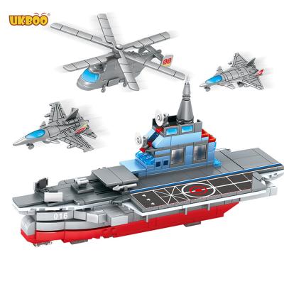 China Free Building Toy UKBOO Boarding 434 PCS Building Blocks Military Vehicles Set Plastic Toys for sale