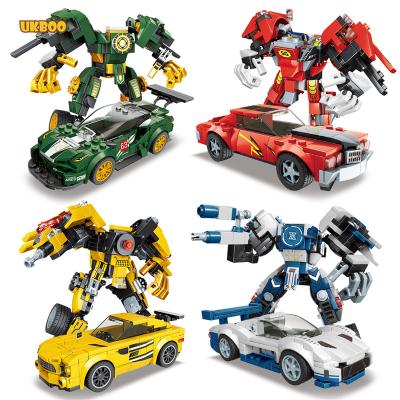 China DIY TOY Deformation Racing Car Model Compatible Building Kid's Block Hobby Car Free Shipping UKBOO 979PCS