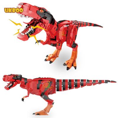 China Healthy Dino Toys Building Blocks Brick Dinosaur Tyrannosaurus Simulation Make Model Building Educational Toy UKBOO 1756pcs for sale