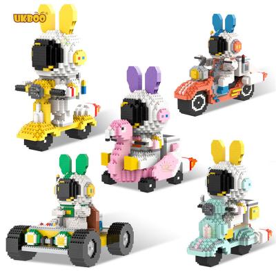 China Construction Toy Diy Compatible-Lego Microparticle Building Blocks Astronaut Series Electric Car Model Children Educational Splicing Toy for sale